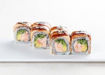 Roll with crab and eel (6 pcs)