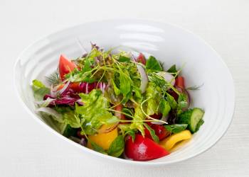 Homemade vegetable salad